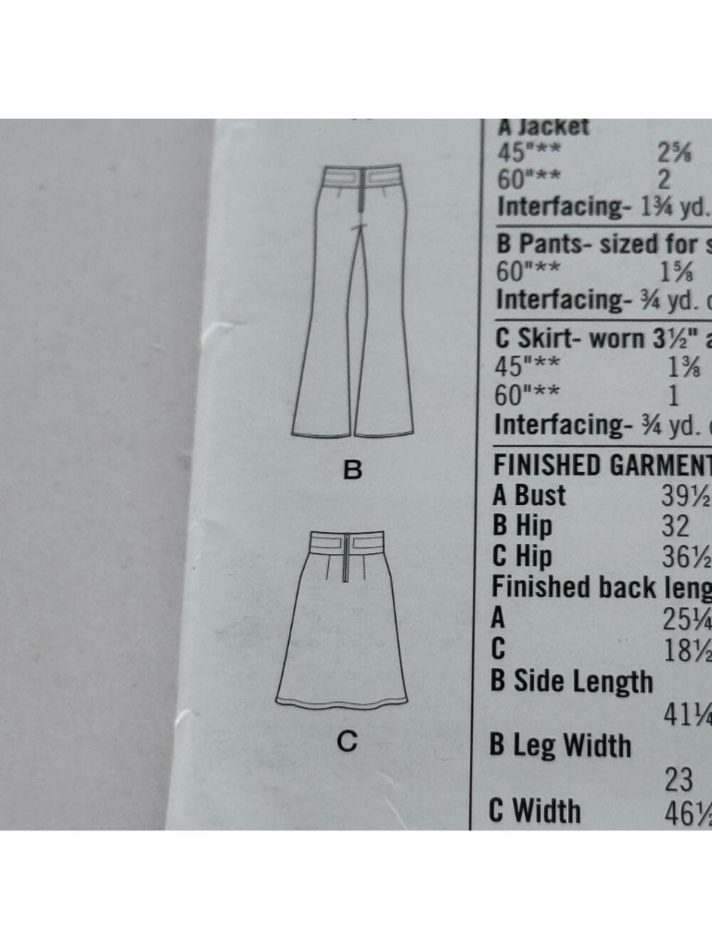 Simplicity Sewing Pattern 8058 Work Suit  Jacket Pants Skirt Modern 12-20 Uncut - Picture 9 of 13